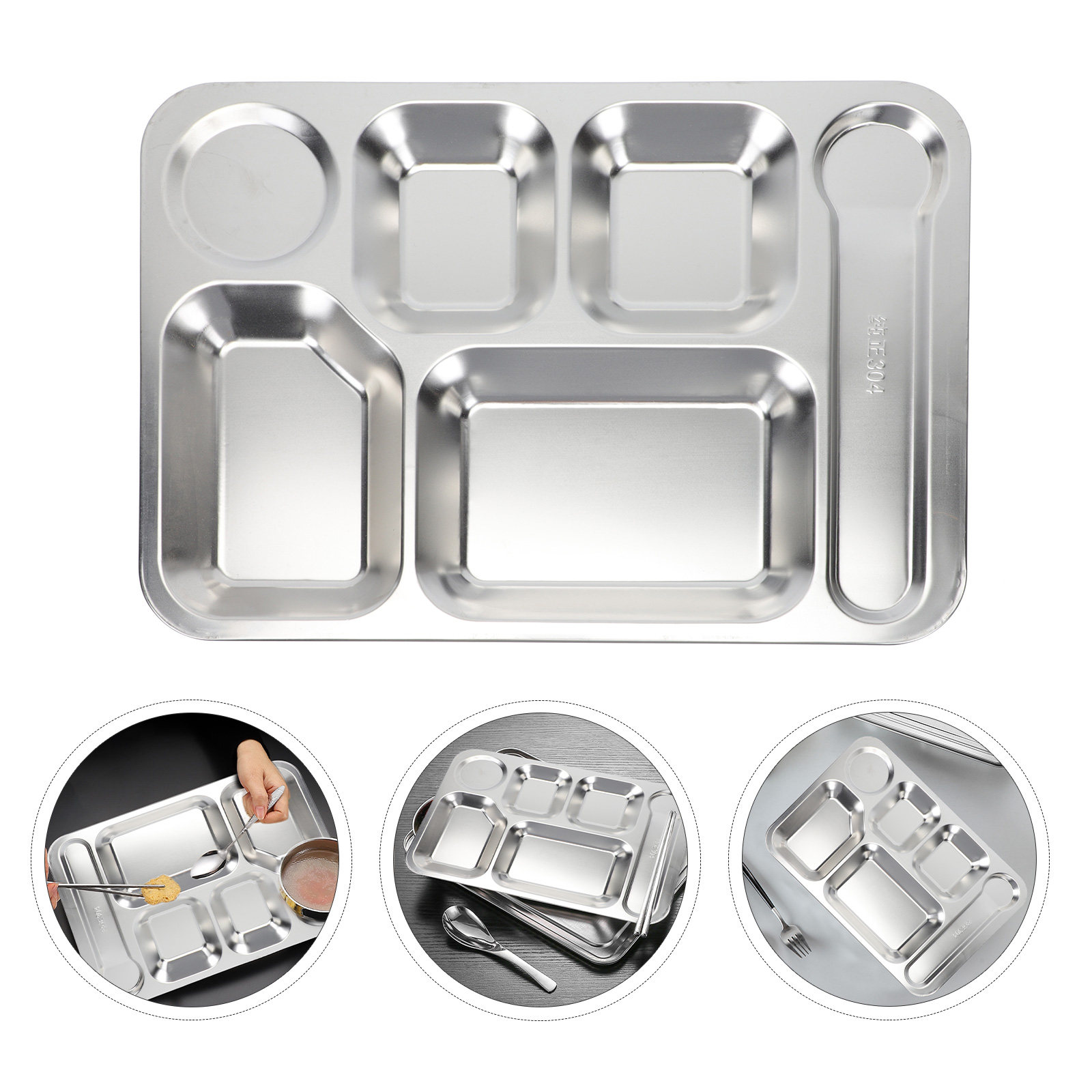 Storage Food Tray - 1 шт. ланч-бокс из нержавеющей стали