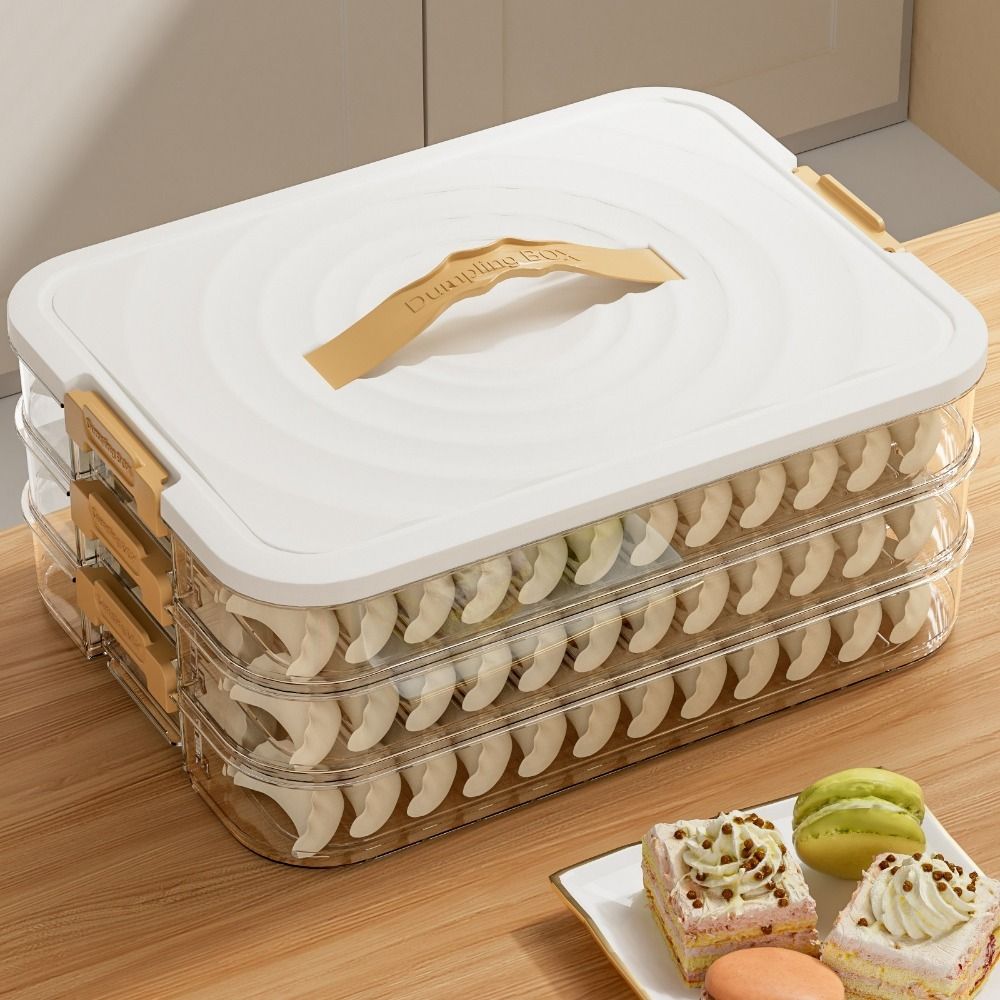 Food Storage Containers Xl - Пластиковый контейнер для хранения пельменей, многослойный,