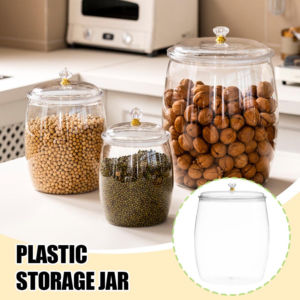Food Storage Jars & Containers - Большая прозрачная пластиковая герметичная банка с