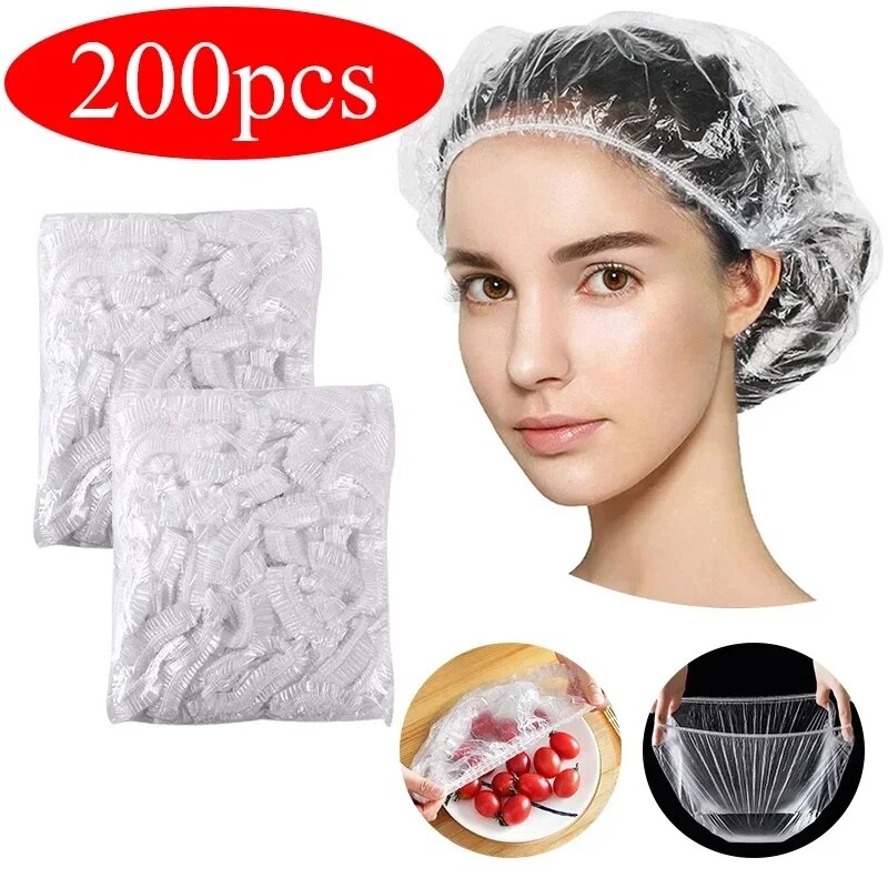 Food Storage Net - 100/200 шт. одноразовых детских шапочек для