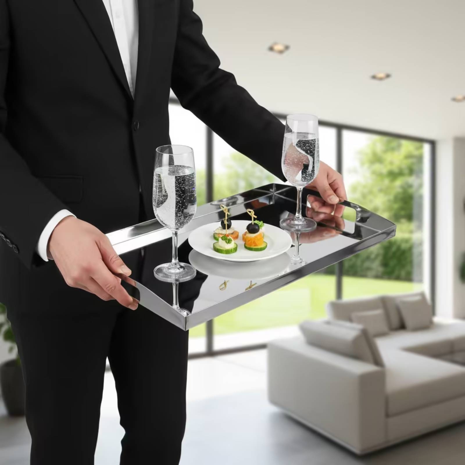 Поднос из нержавеющей стали с  – обзор и цена Storage Food Tray