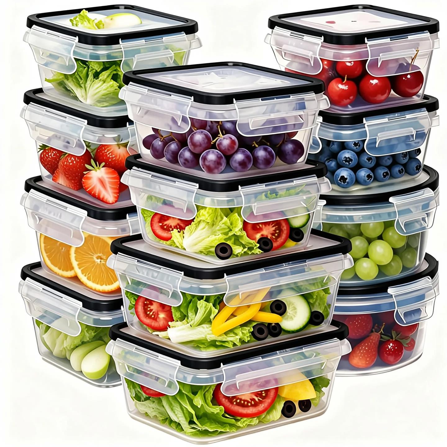 Набор из 40 герметичных контей – обзор и цена Stackable Pantry Bin