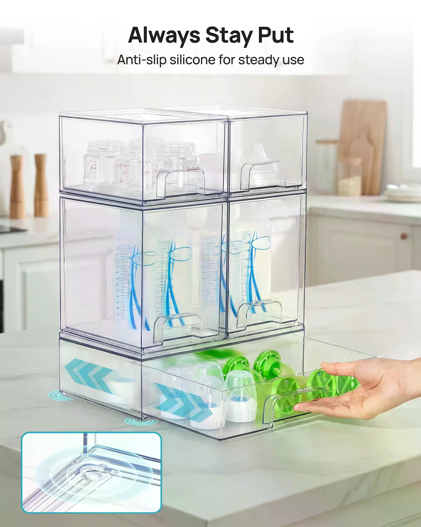 Набор из 5/8 штук: штабелируем – обзор и цена Stackable Pantry Bin