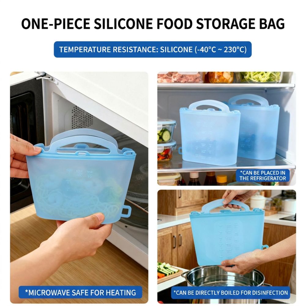 Многоразовые силиконовые пакет – обзор и цена Food Storage Ziploc